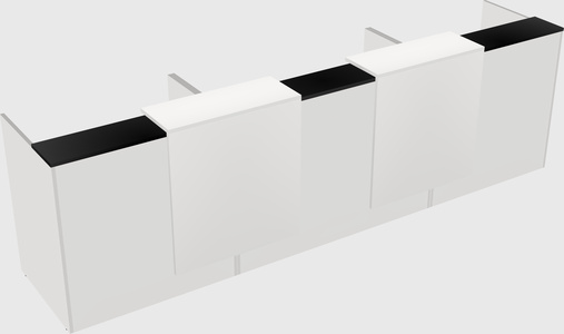 Long reception desk