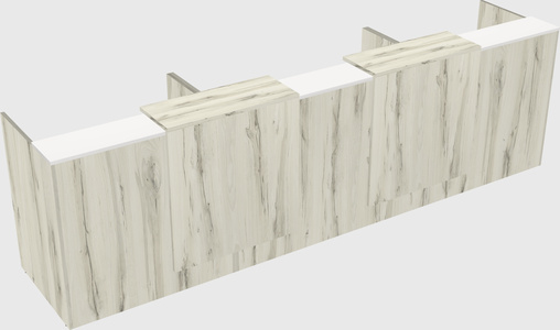 Long reception desk