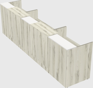 Long reception desk