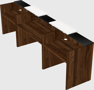 Long reception desk