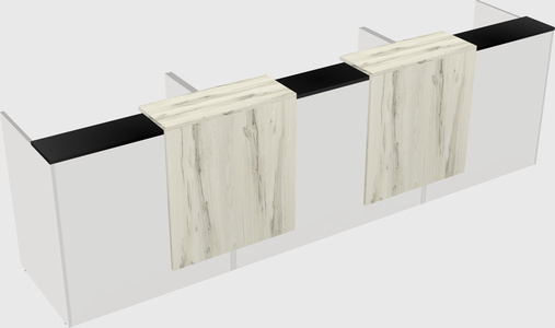 Long reception desk
