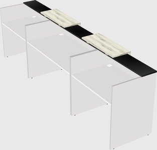 Long reception desk