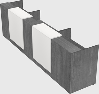Long reception desk