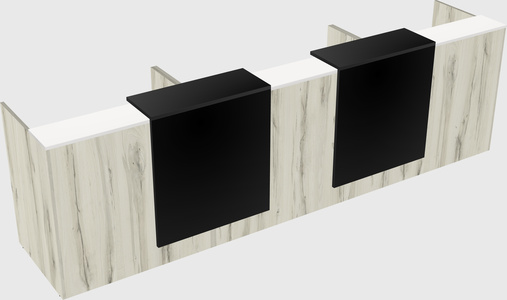 Long reception desk