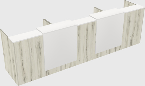 Long reception desk