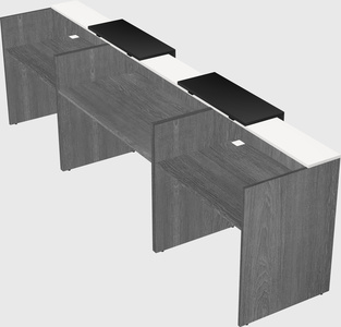 Long reception desk