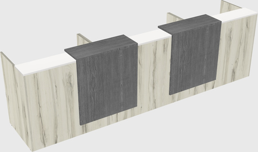 Long reception desk