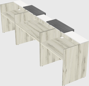 Long reception desk