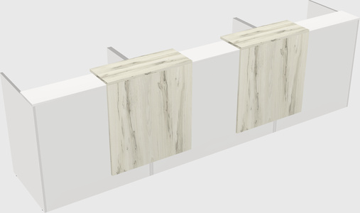 Long reception desk