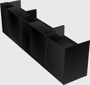 Long reception desk