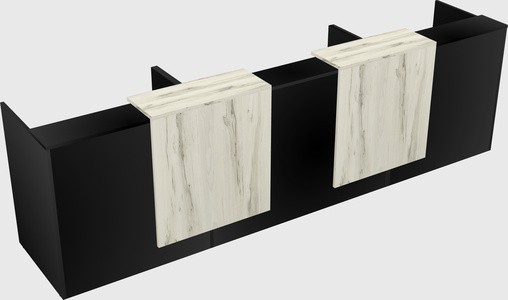 Long reception desk