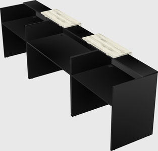 Long reception desk