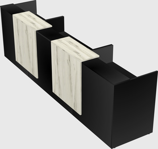 Long reception desk