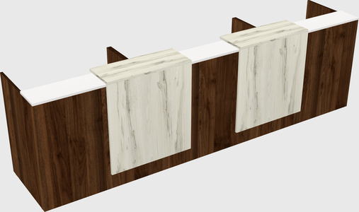 Long reception desk