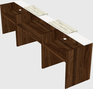 Long reception desk