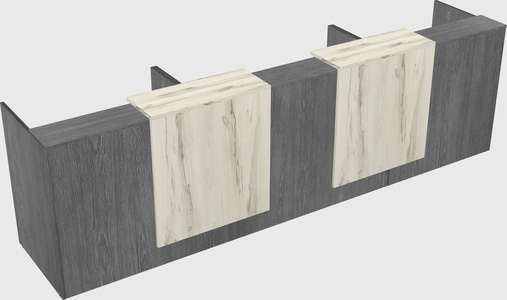 Long reception desk