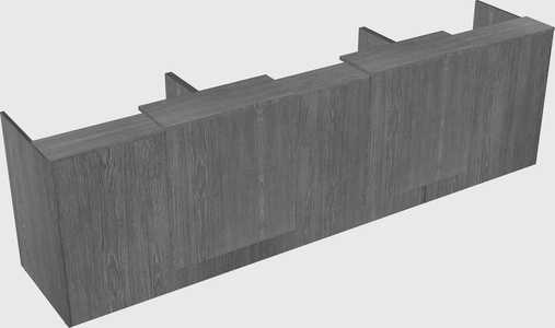 Long reception desk