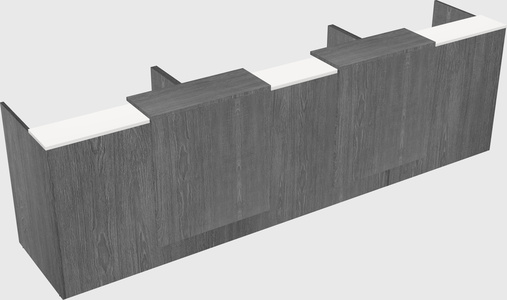 Long reception desk