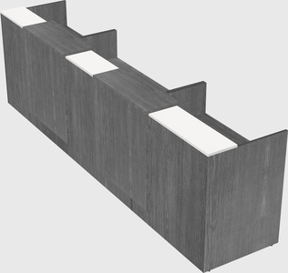 Long reception desk