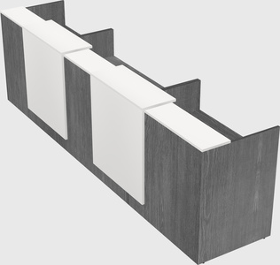 Long reception desk