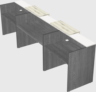 Long reception desk