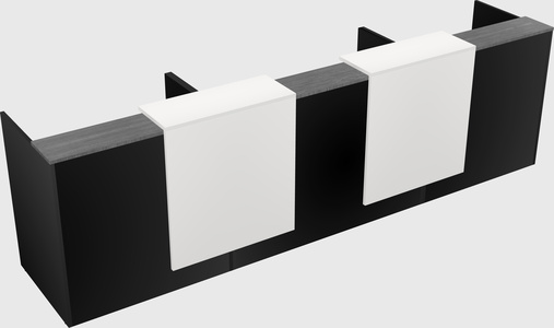 Long reception desk