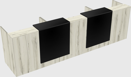 Long reception desk