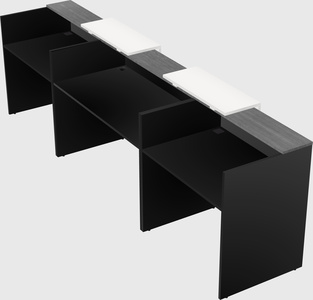 Long reception desk