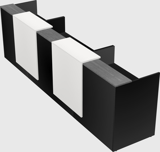 Long reception desk