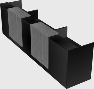 Long reception desk