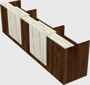 Long reception desk