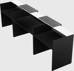 Long reception desk