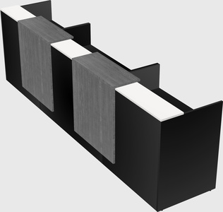 Long reception desk