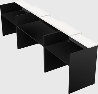 Long reception desk