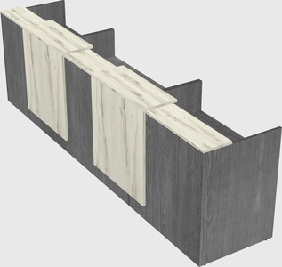 Long reception desk