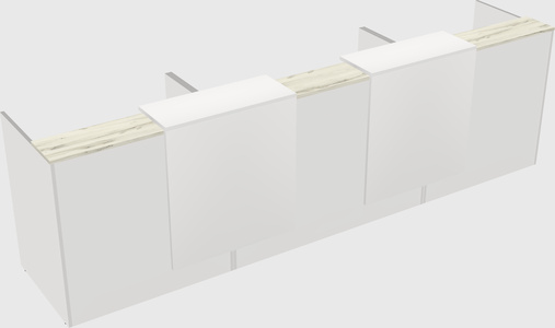 Long reception desk