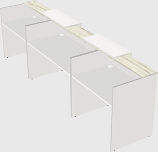 Long reception desk