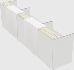 Long reception desk