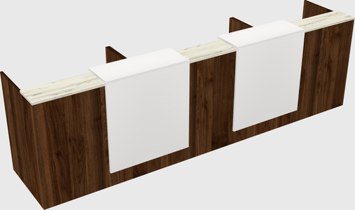 Long reception desk