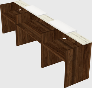 Long reception desk