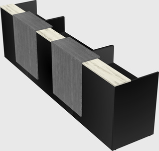 Long reception desk