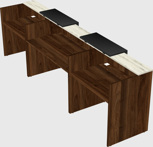 Long reception desk
