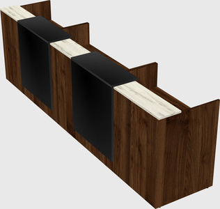 Long reception desk