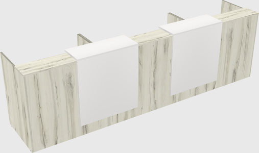 Long reception desk