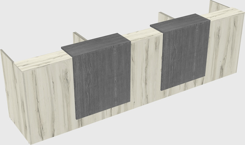 Long reception desk