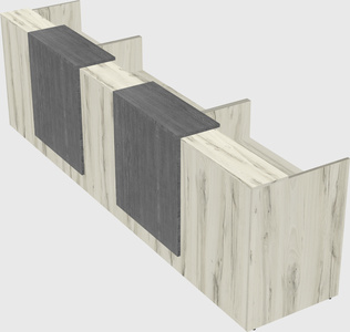 Long reception desk