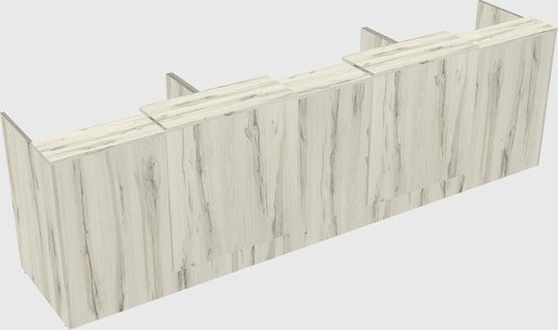 Long reception desk