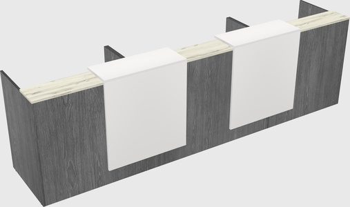 Long reception desk