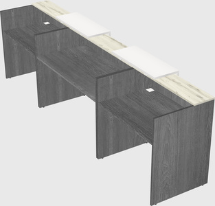 Long reception desk