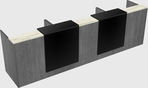 Long reception desk